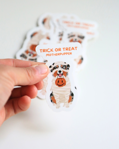 Sticker "Trick or Treat -Motherpupper"